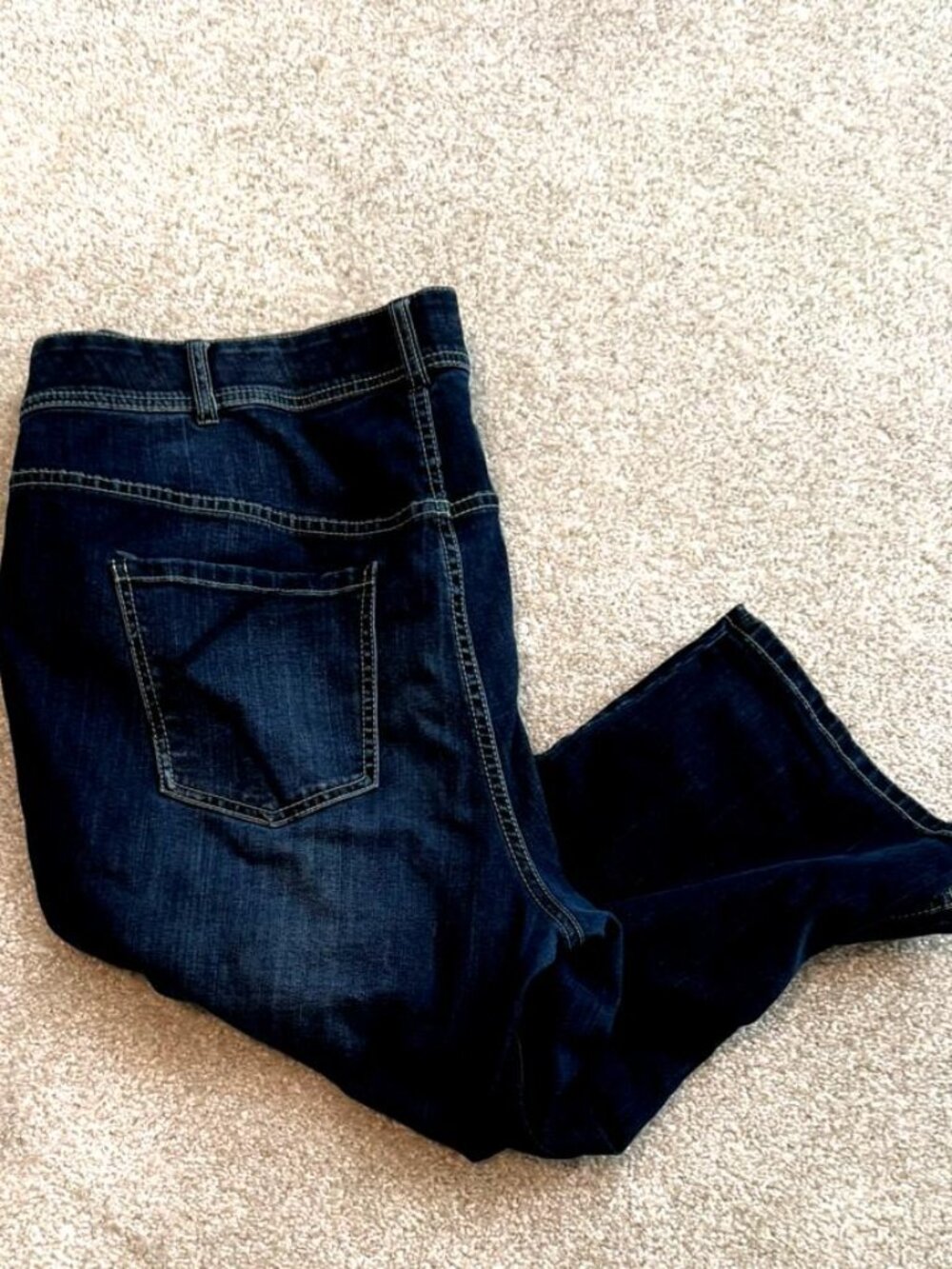 Lane Bryant Capri Jeans Size 22 Dark Wash Stretch Denim Plus Size